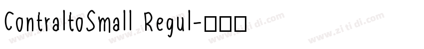 ContraltoSmall Regul字体转换